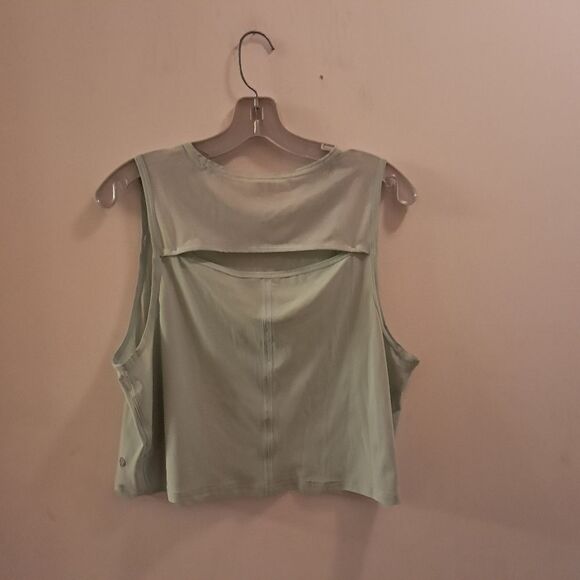 Lululemon Top Women's 10 Sculpt Tank Cropped Cutout Sleeveless Athletic Active - Picture 4 of 10